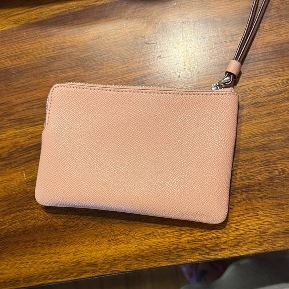 Coach Pink Textured Leather Tote with Chain Handles - Picture 10 of 13